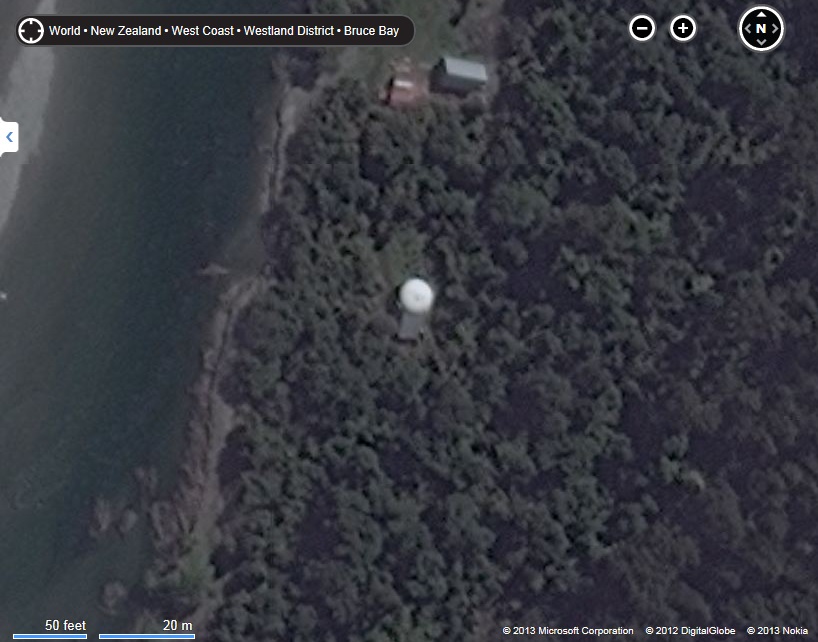 Futuro, Paringa River, New Zealand - Bing Maps Capture 101213