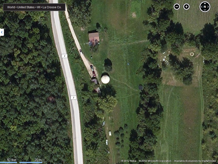 Futuro, Rockland, Wisconsin, USA - Bing Maps Aerial View 110512