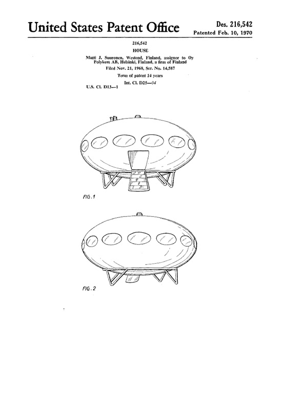 US Futuro Patent Page 1