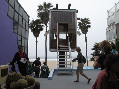 Frank O. Gehry Beach House - Tower Viewed From House